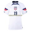 Original Fußballtrikot USA DUNN 19 Heimtrikot WM 2022 Für Damen